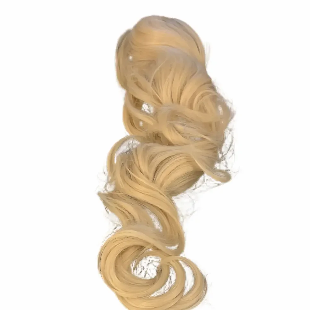 NWOT 17” white blonde clip in hair piece.